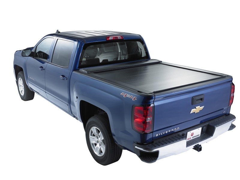 Nissan Titan Retractable Bed Cover - Pace Edwards - SwitchBlade Metal - Black - `16-`19